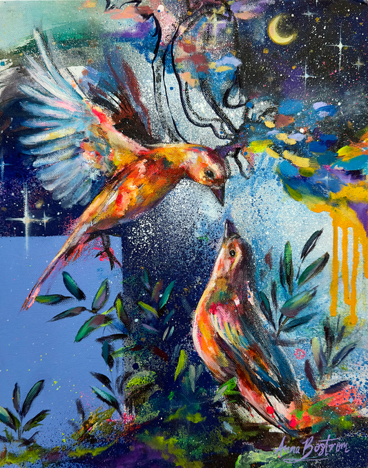 Feathered Duet Print