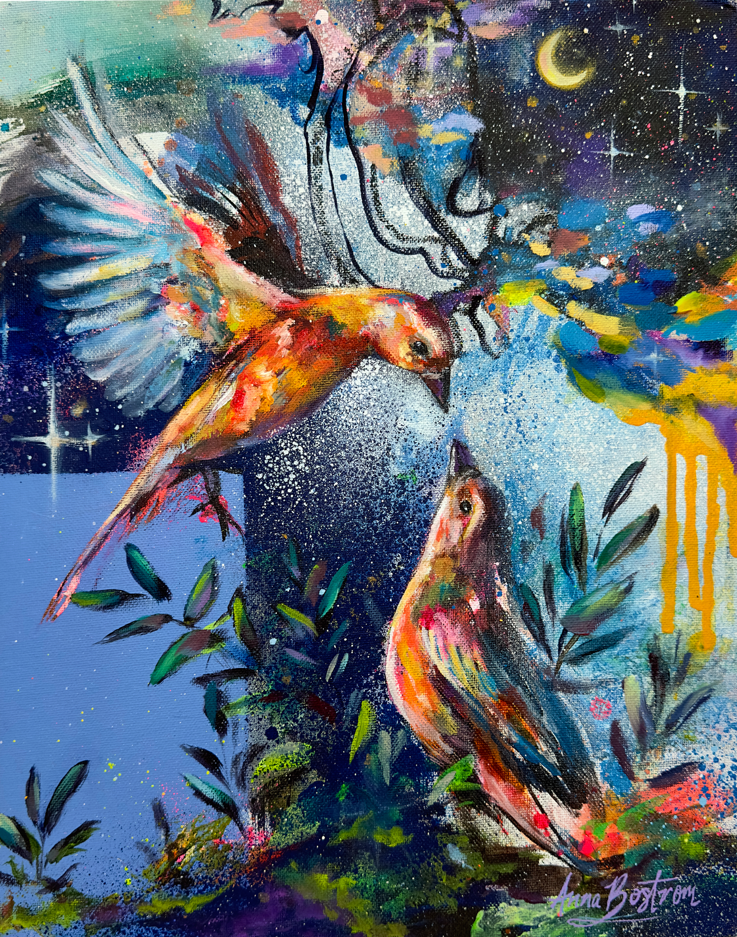 Feathered Duet Print